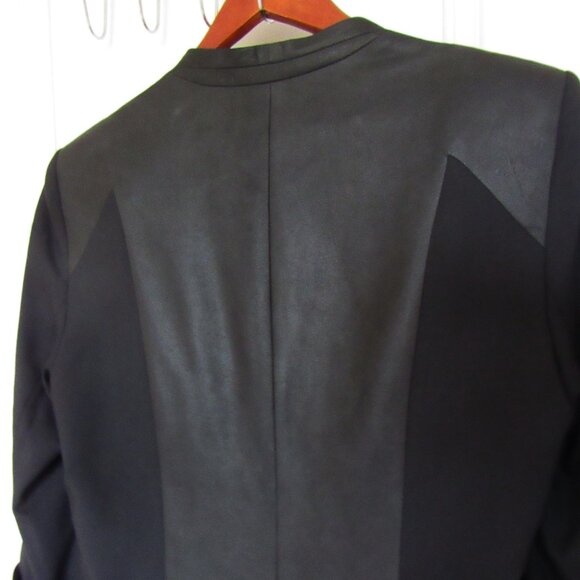 Helmut Lang Blazer Wool Two Buttons Black Women’s Size 8,made in US - Picture 4 of 7